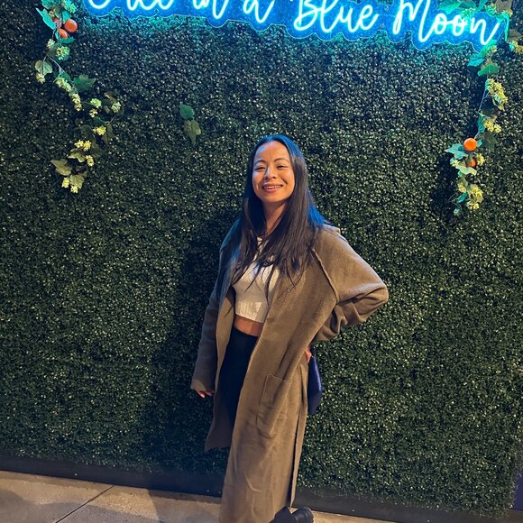 Moss Green Warm Blanket Coat - Picture 1 of 5